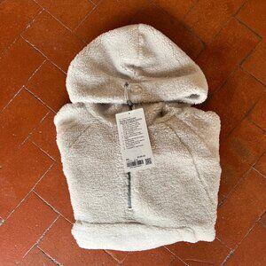 NWT Lululemon Scuba Oversized Half–Zip Hoodie | Color Bone– Size M/L